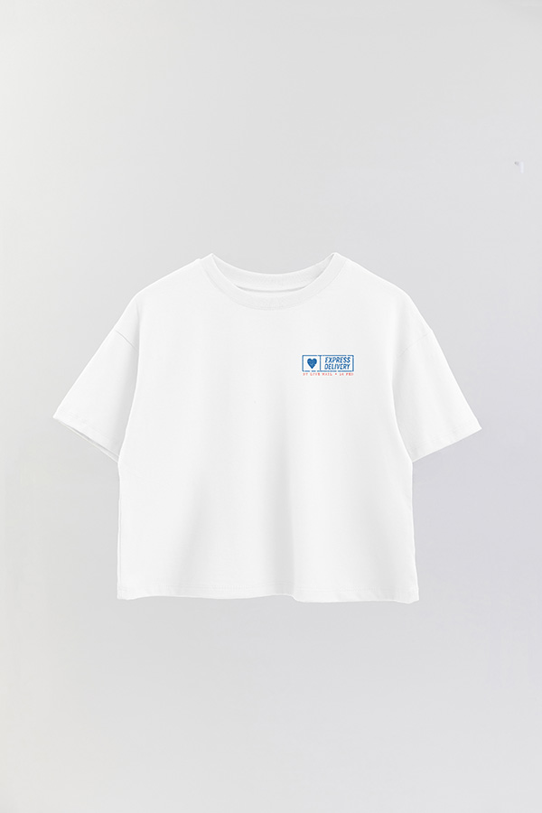 REMERA CROP ESTAMPADA VALENTINE STAMP 11