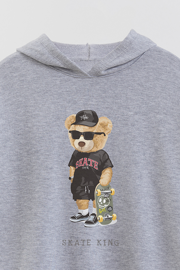 HOODIE RUSTICO BOY TEDDY SKATE KING