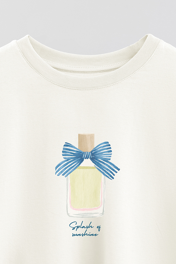 REMERA CROP ESTAMPADA COASTAL SPLASH OF SUNSHINE