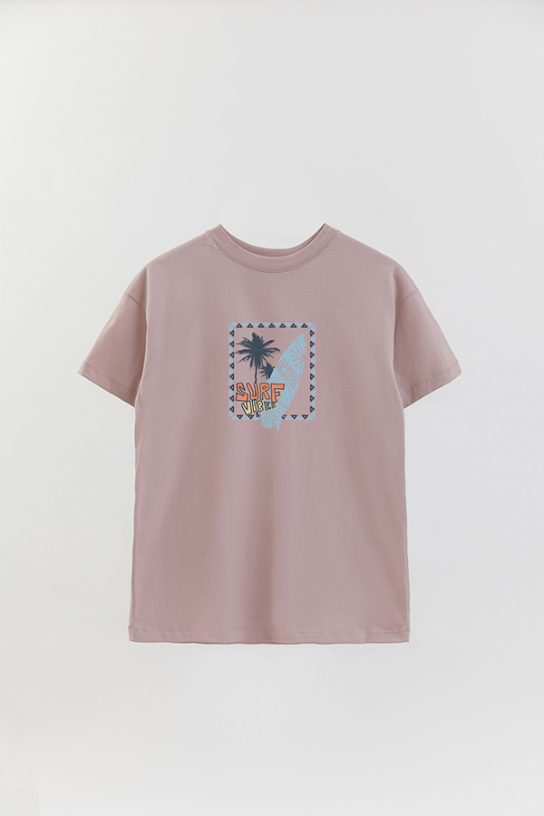 REMERA OVER ESTAMPADA SURF VIBES RIDE
