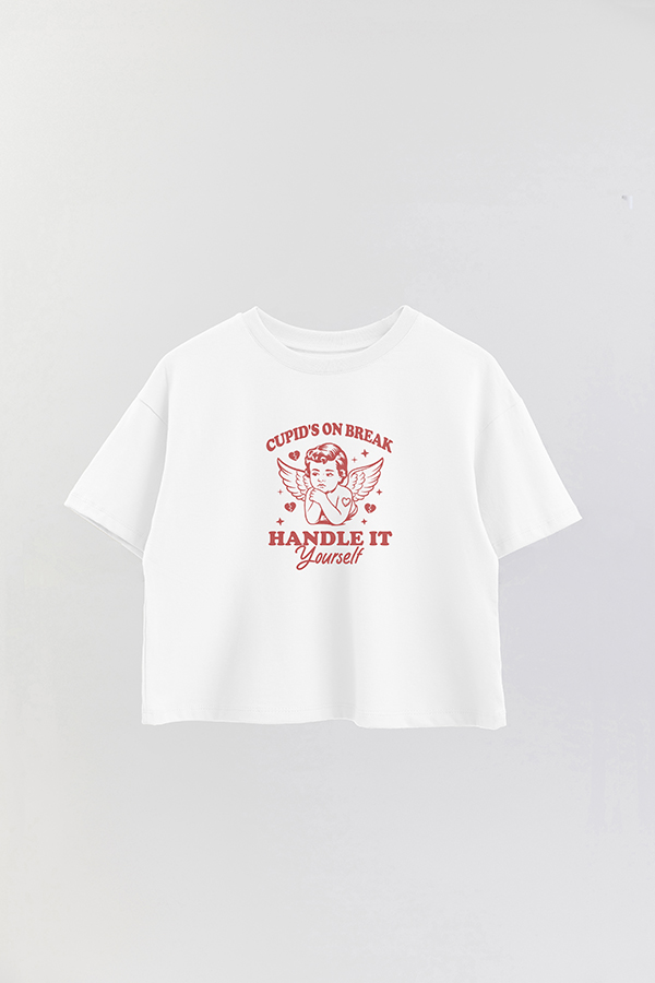 REMERA CROP ESTAMPADA FABULOUS VALENTINE BREAK