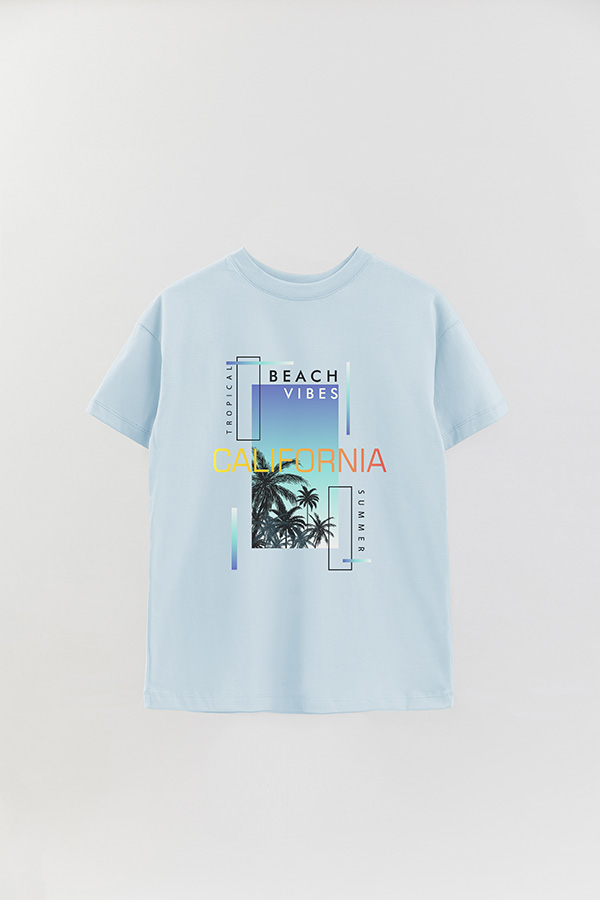 REMERA OVER ESTAMPADA CALIFORNIA BEACH VIBES