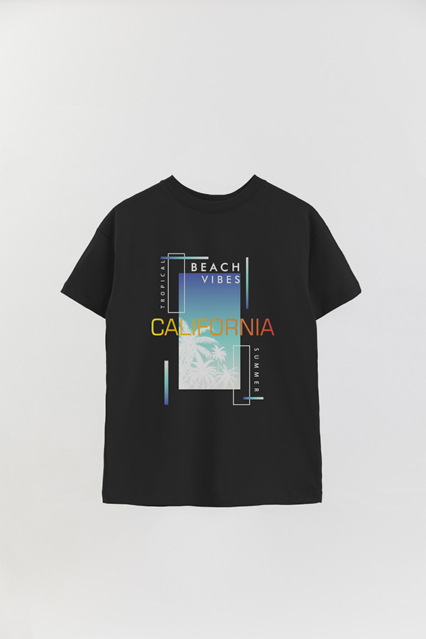 REMERA OVER ESTAMPADA CALIFORNIA BEACH VIBES