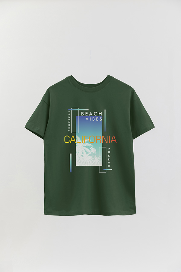 REMERA OVER ESTAMPADA CALIFORNIA BEACH VIBES