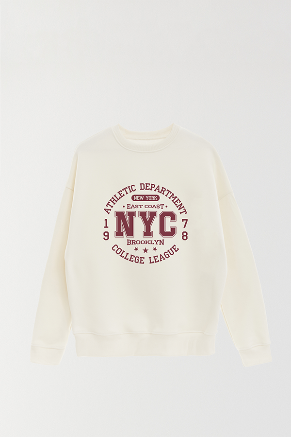 BUZO CREWNECK ESTAMPADO VARSITY NYC EAST COAST