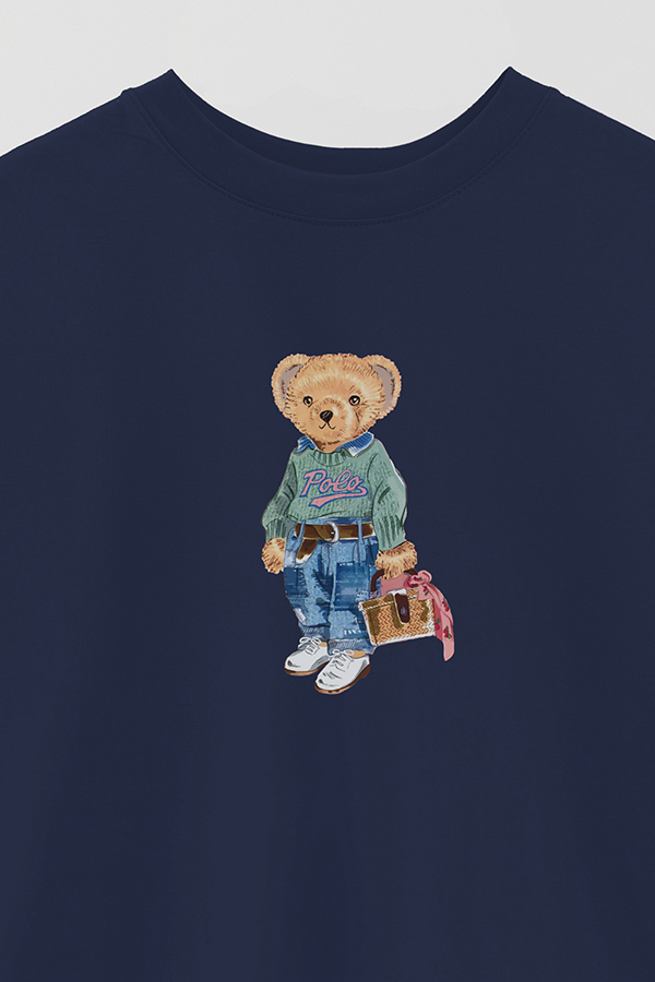 REMERA OVER ESTAMPADA UNISEX BEAR YOUNG GIRL