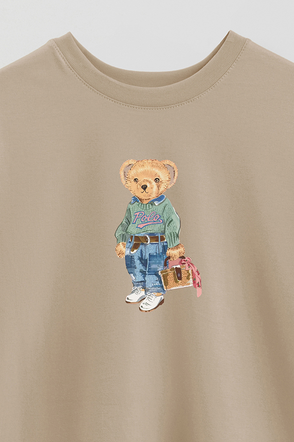 REMERA OVER ESTAMPADA UNISEX BEAR YOUNG GIRL