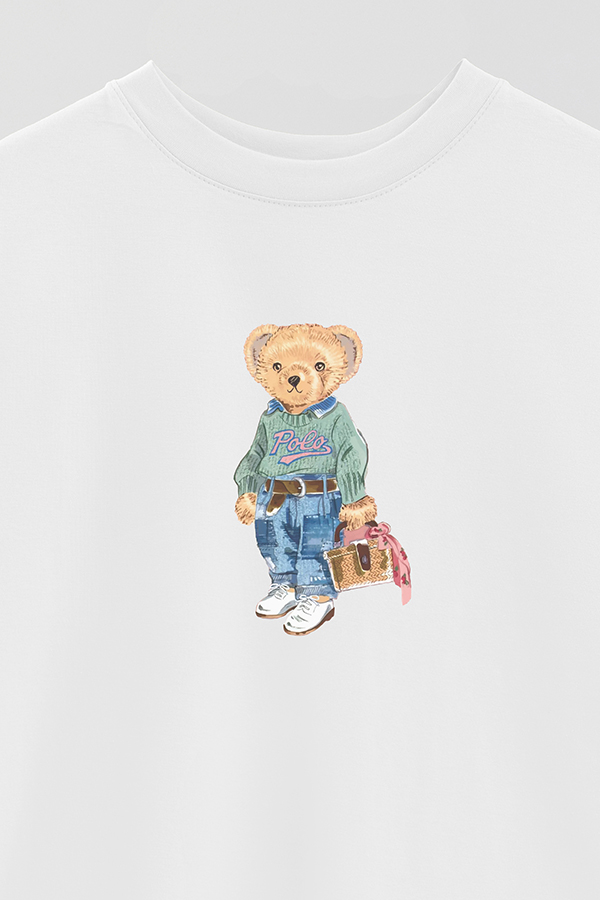 REMERA OVER ESTAMPADA UNISEX BEAR YOUNG GIRL