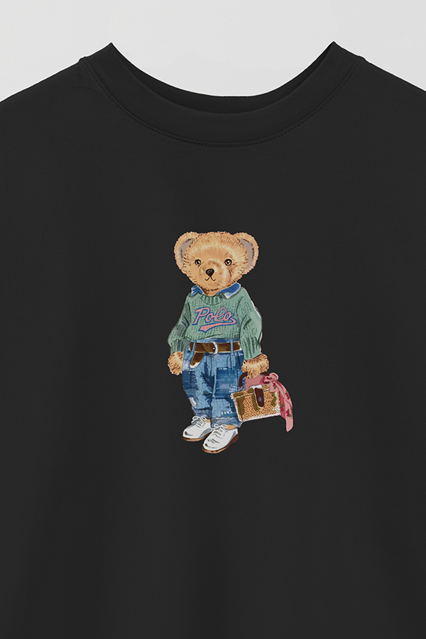 REMERA OVER ESTAMPADA UNISEX BEAR YOUNG GIRL