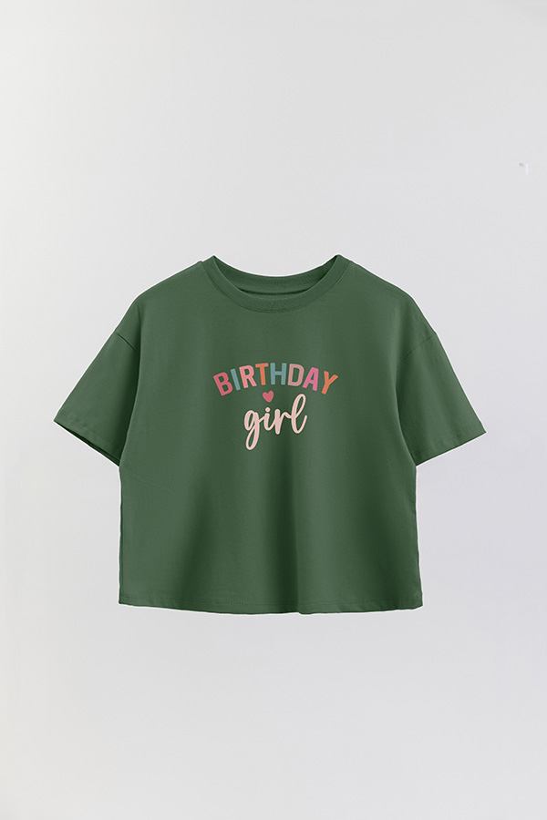 REMERA CROP ESTAMPADA CLR BIRTHDAY GIRL
