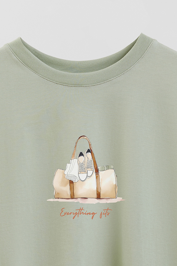 REMERA CROP ESTAMPADA COASTAL EVERYTHING FITS