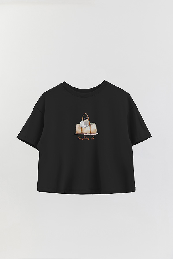 REMERA CROP ESTAMPADA COASTAL EVERYTHING FITS