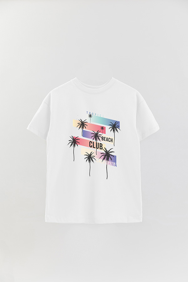 REMERA OVER ESTAMPADA BEACH CLUB CALIFORNIA