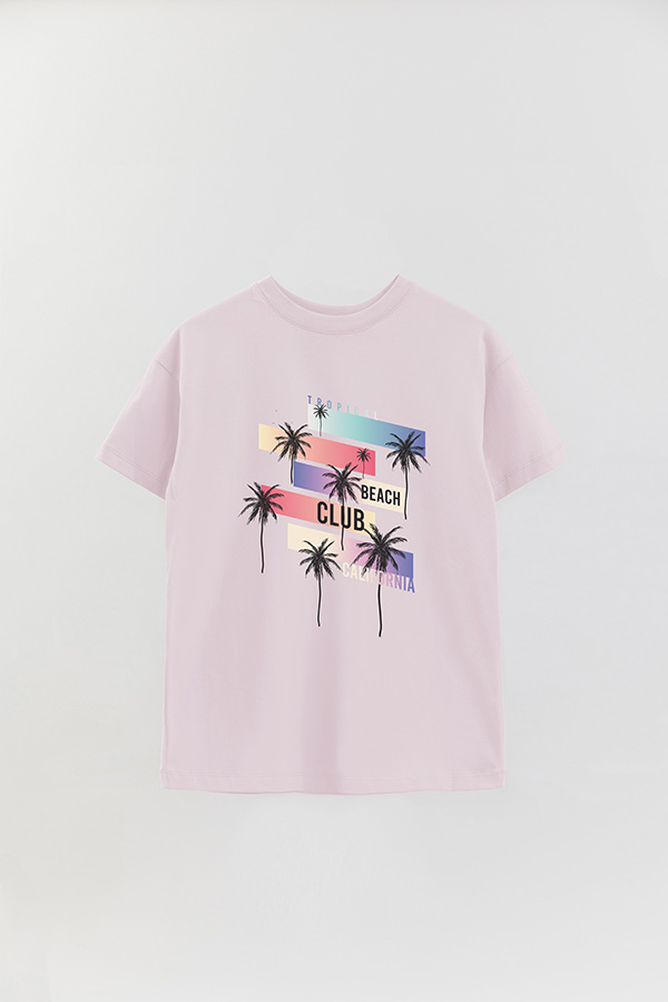 REMERA OVER ESTAMPADA BEACH CLUB CALIFORNIA