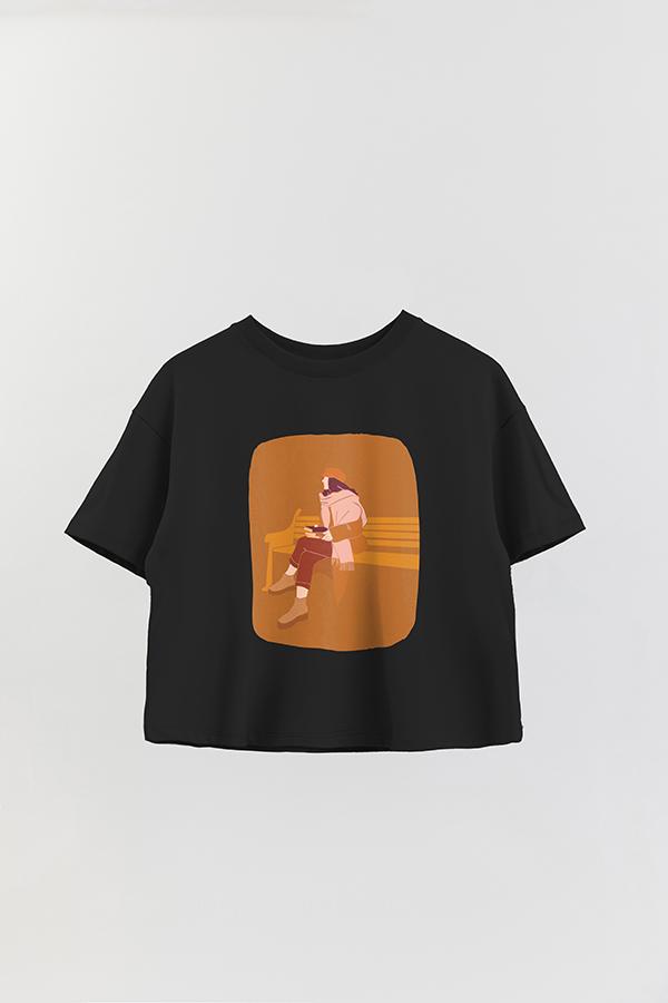 REMERA CROP ESTAMPADA ART 67