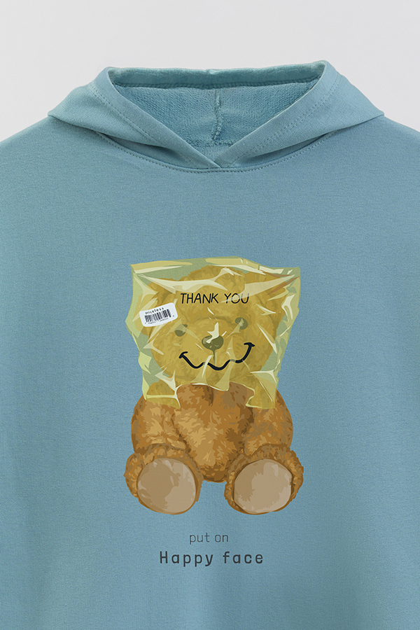 HOODIE RUSTICO KID TEDDY PUT ON HAPPY FACE