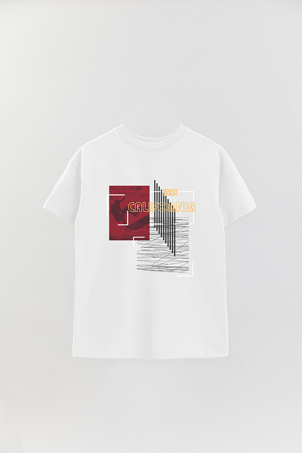 REMERA OVER ESTAMPADA CALIFORNIA SOUTH BEACH
