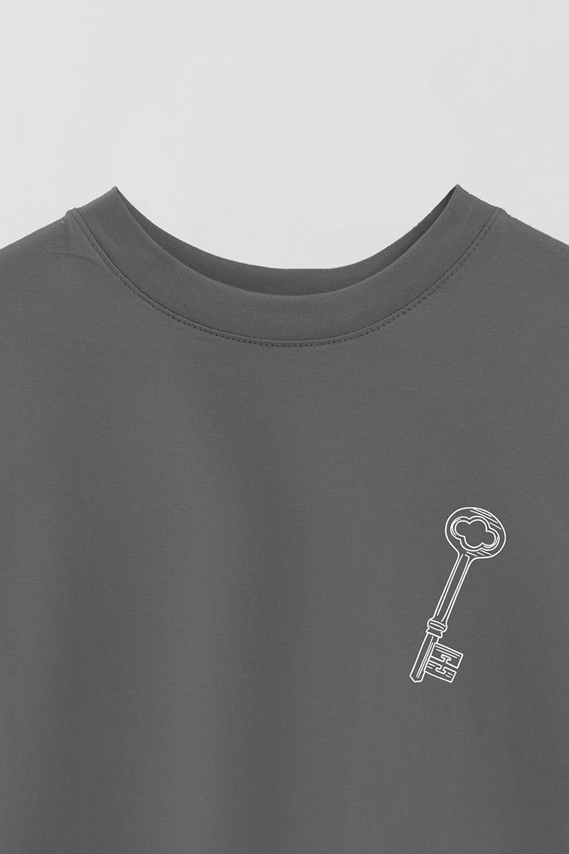REMERA OVER ESTAMPADA UNISEX KEY