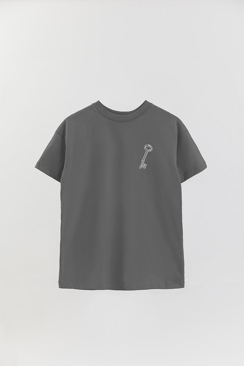 REMERA OVER ESTAMPADA UNISEX KEY