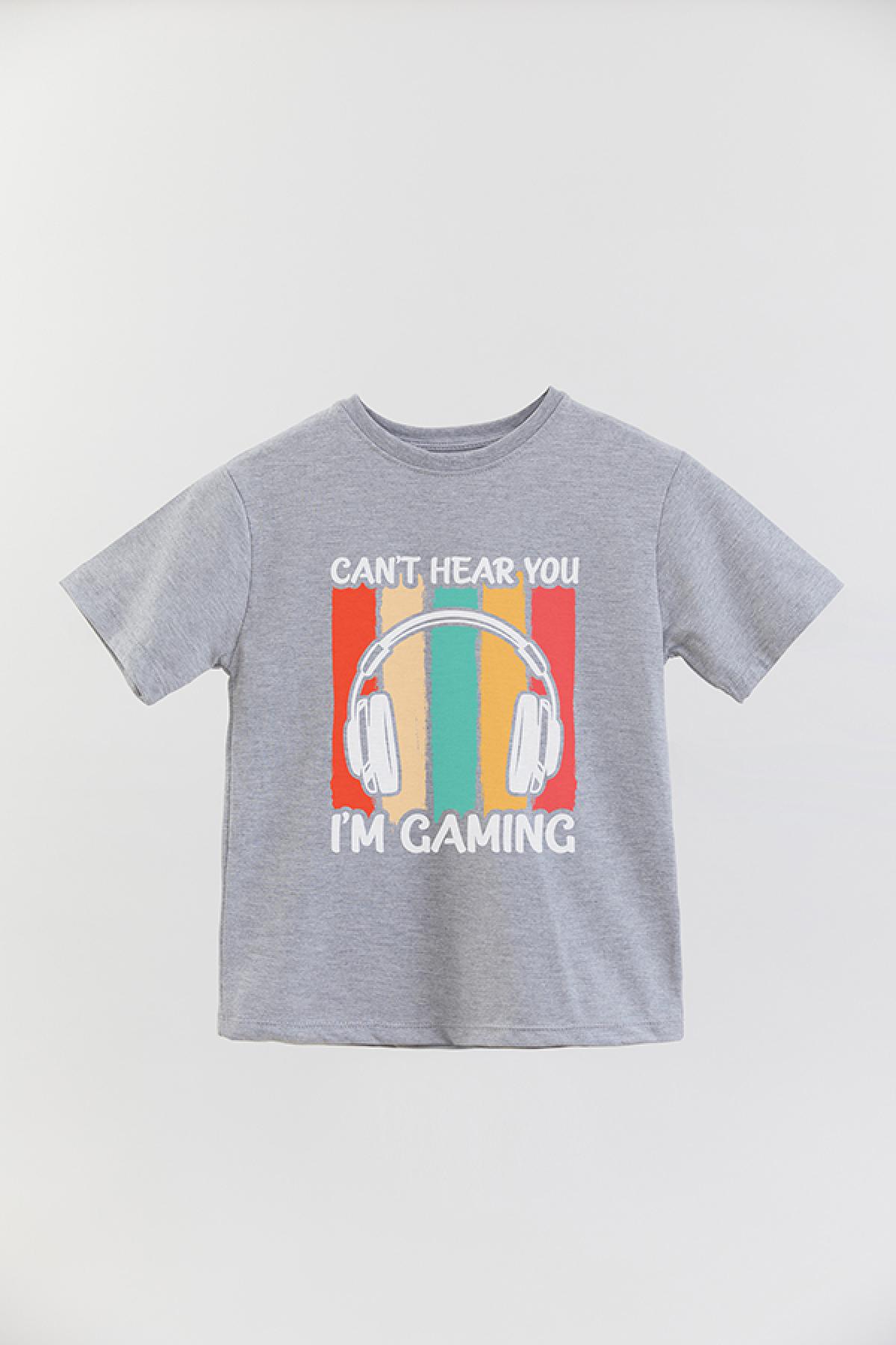 REMERA BASIC BOY GM CAN'T HEAR YOU I'M GAMING