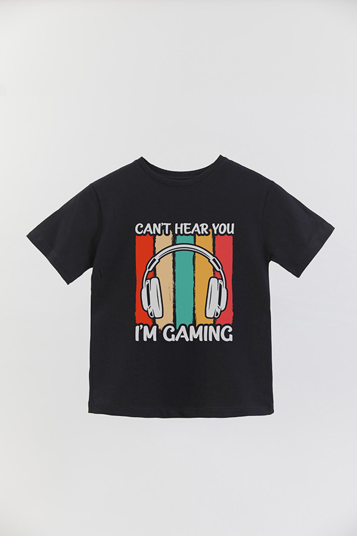REMERA BASIC BOY GM CAN'T HEAR YOU I'M GAMING