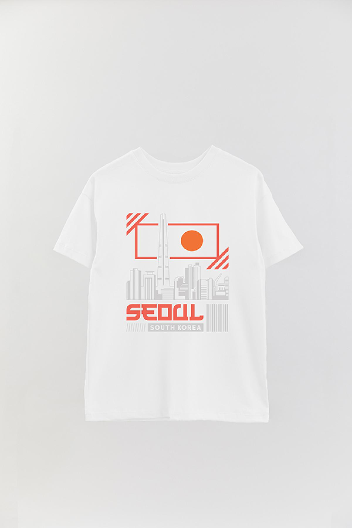 REMERA OVER ESTAMPADA CT SEOUL