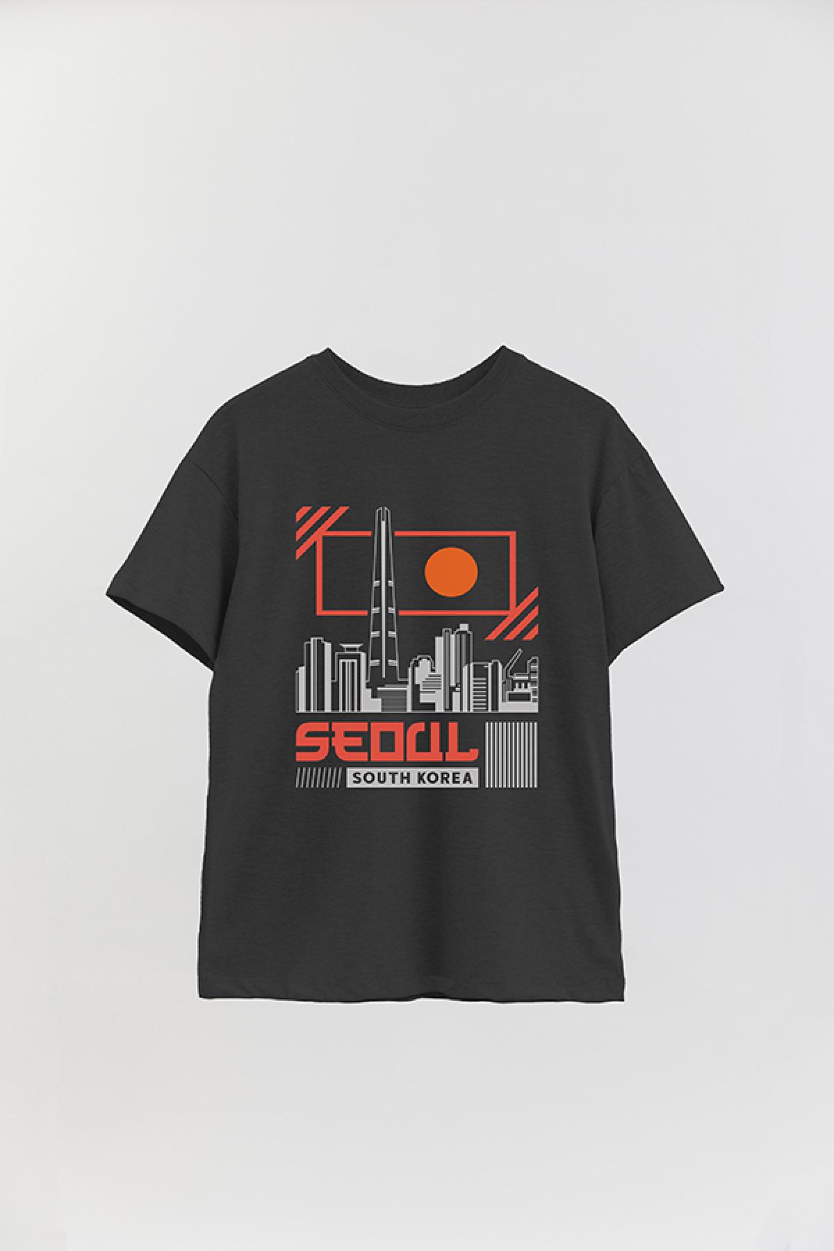 REMERA OVER ESTAMPADA CT SEOUL