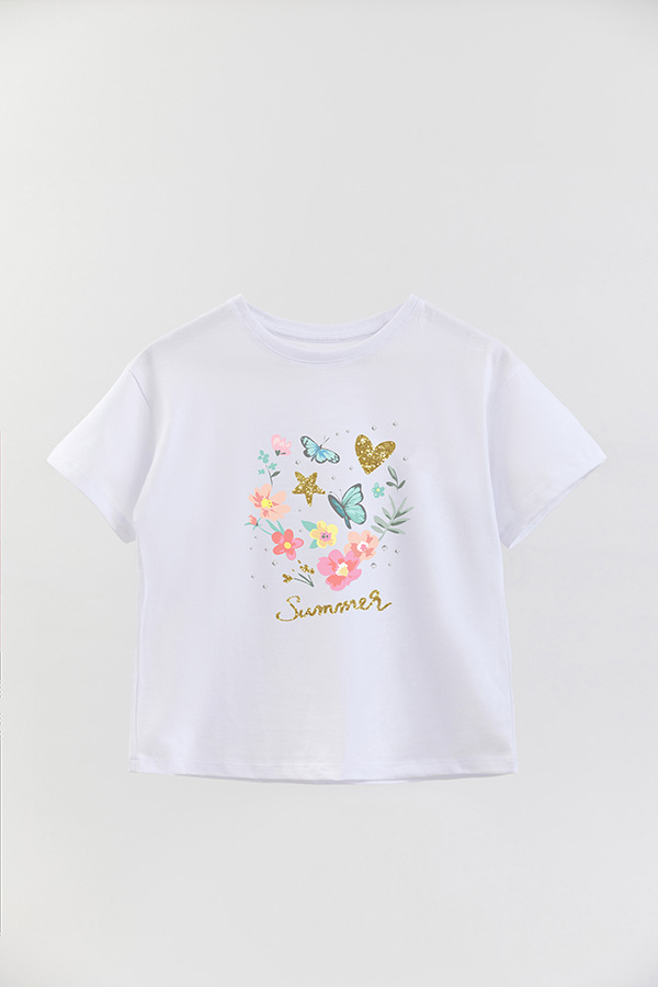 REMERA GIRL OVER SUMMER GLIT