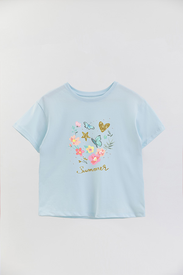 REMERA GIRL OVER SUMMER GLIT