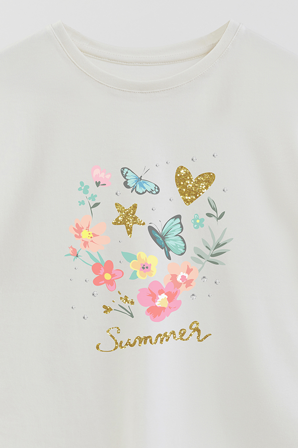 REMERA GIRL OVER SUMMER GLIT