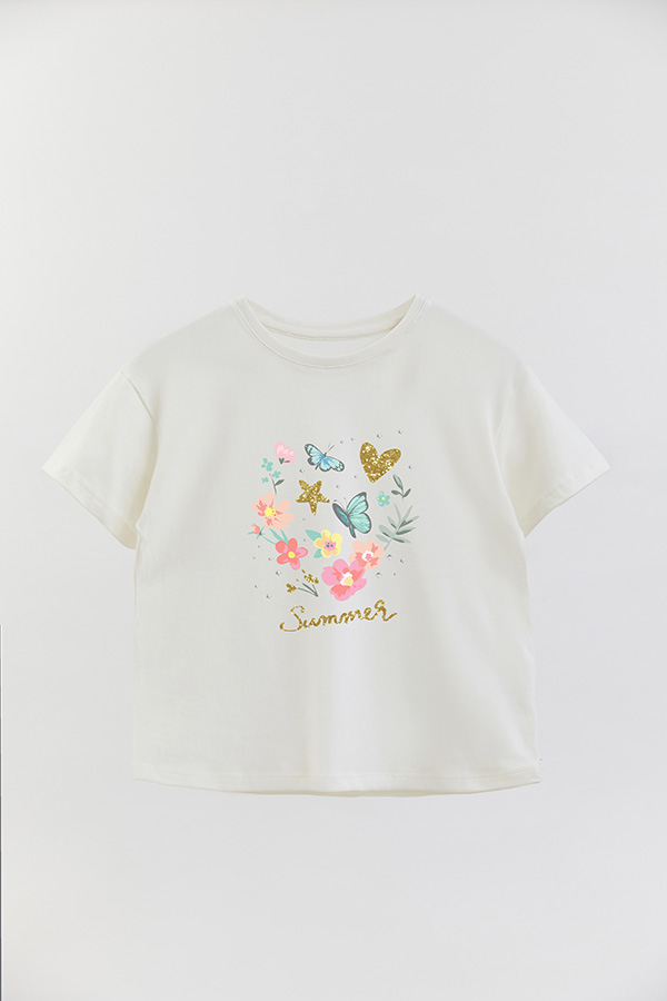 REMERA GIRL OVER SUMMER GLIT