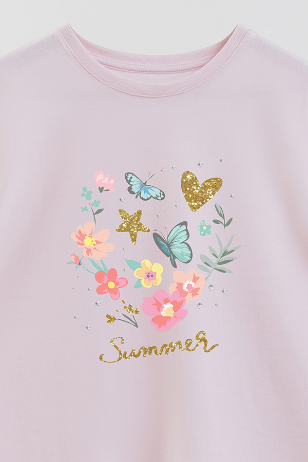 REMERA GIRL OVER SUMMER GLIT