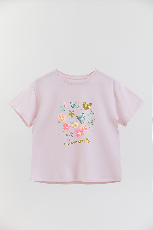 REMERA GIRL OVER SUMMER GLIT