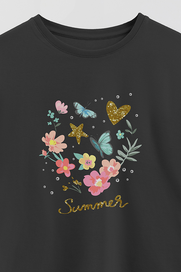 REMERA GIRL OVER SUMMER GLIT