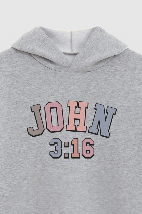 HOODIE ESTAMPADO CRISTIANO JOHN 3:16