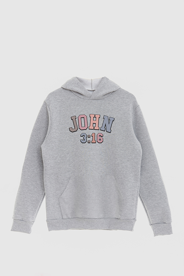 HOODIE ESTAMPADO CRISTIANO JOHN 3:16