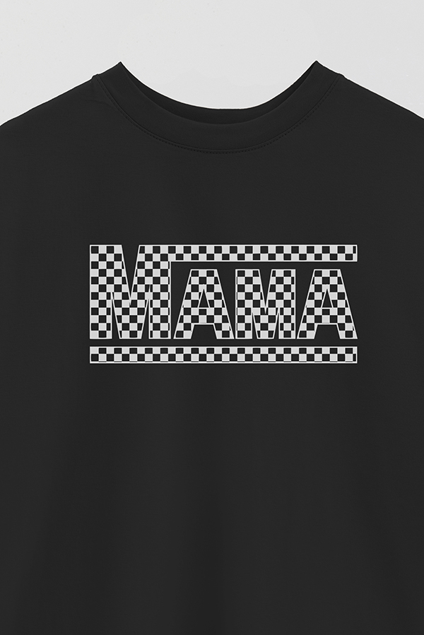 REMERA OVER ESTAMPADA DDP CHECKERED MAMA