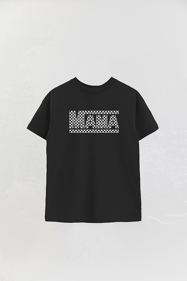 REMERA OVER ESTAMPADA DDP CHECKERED MAMA