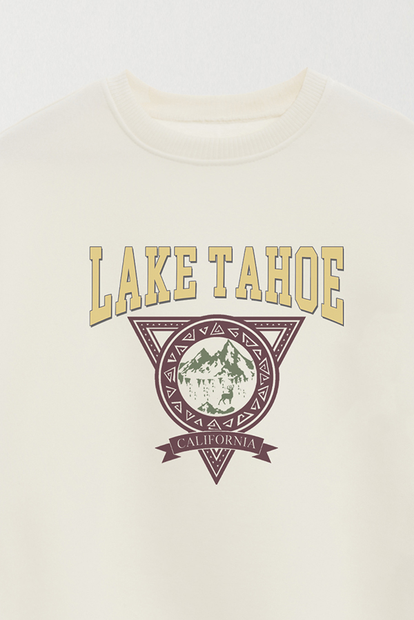 BUZO CREWNECK ESTAMPADO WESTERN LAKE