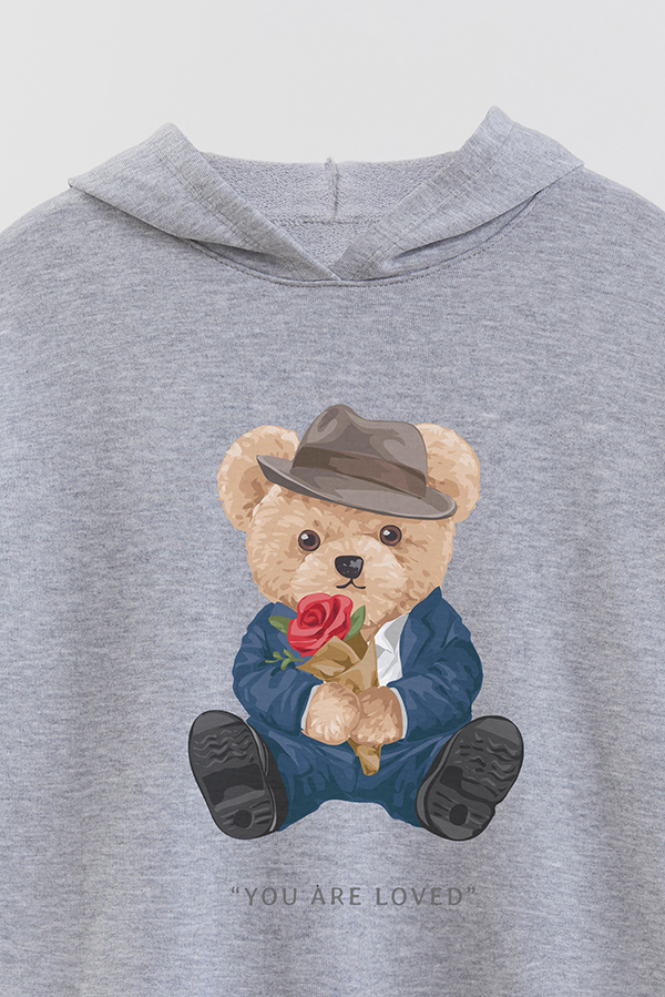 HOODIE RUSTICO BOY TEDDY YOU ARE LOVED