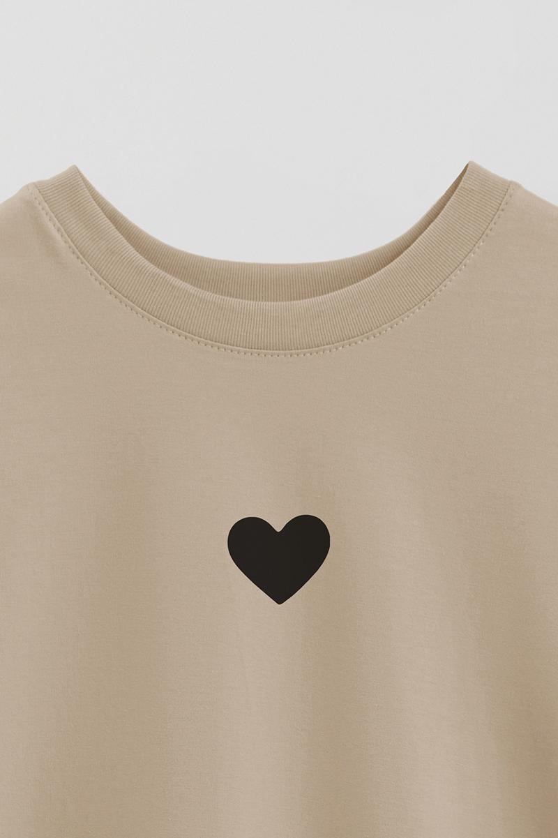 REMERA OVER ESTAMPADA UNISEX HEART