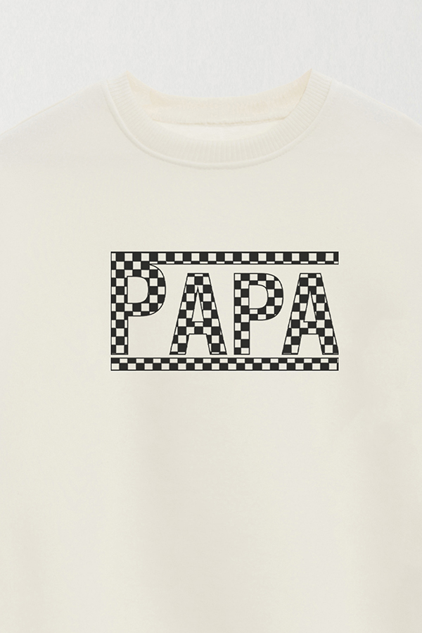 BUZO CREWNECK DDP CHEKERED PAPÁ