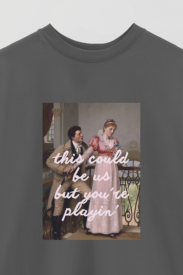 REMERA OVER ESTAMPADA ART COLLECTION 19 THIS COULD BE US
