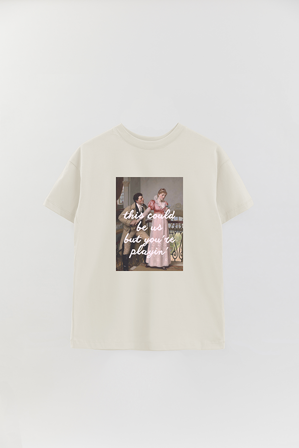 REMERA OVER ESTAMPADA ART COLLECTION 19 THIS COULD BE US