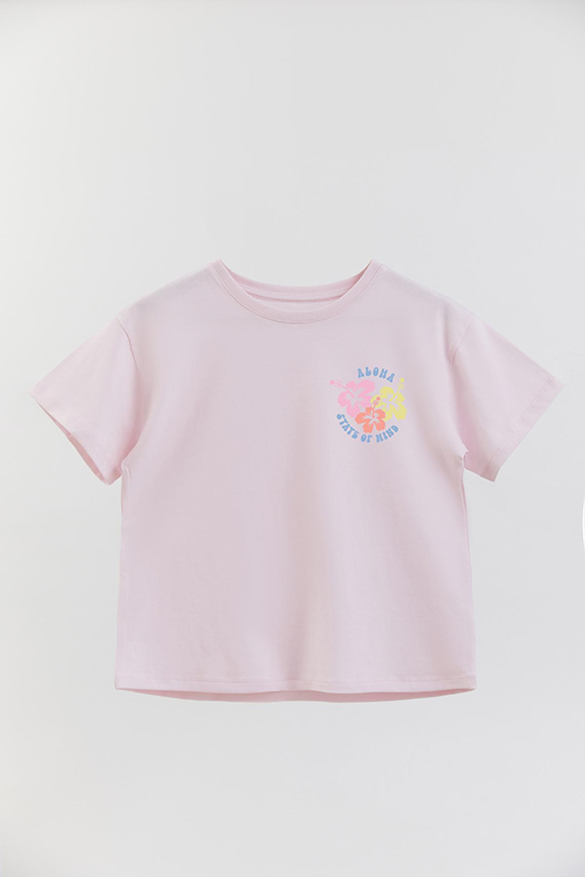 REMERA GIRL OVER RT ALOHA STATE OF MIND