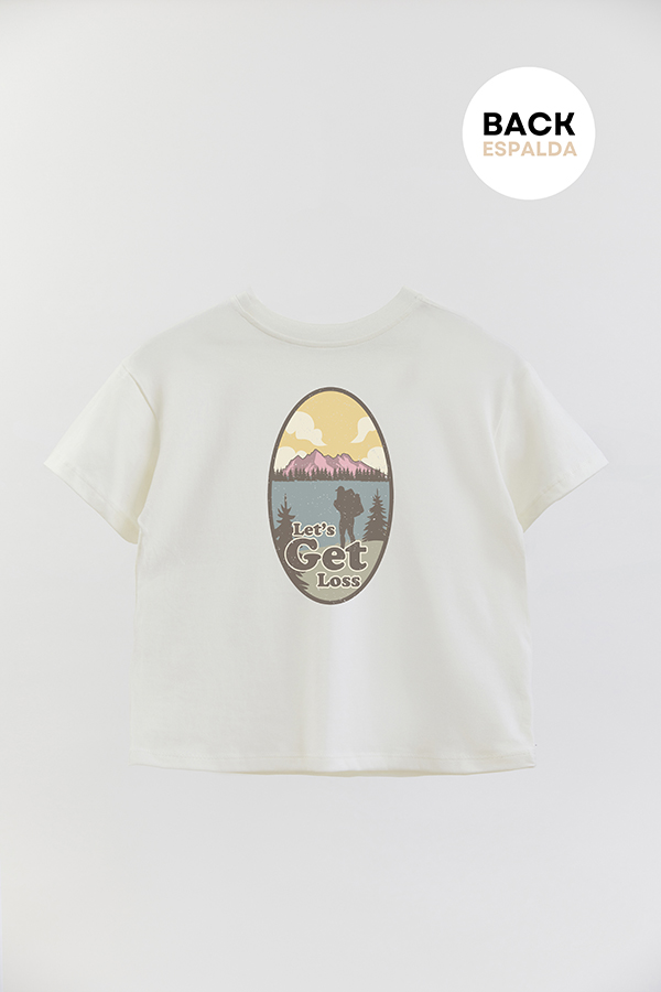 REMERA BOY OVER RETRO ADVENTURE LET'S GET LOSS