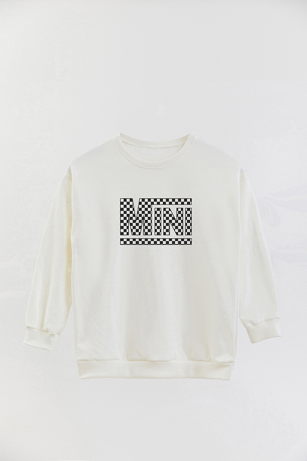 BUZO CREWNECK RUSTICO KID DDP CHEKERED MINI