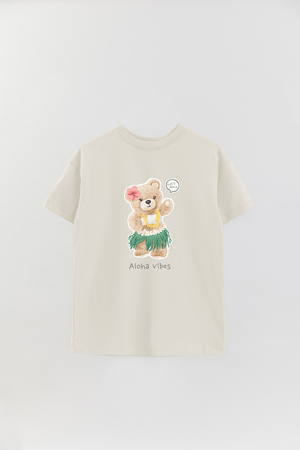 REMERA OVER ESTAMPADA UNISEX ALOHA