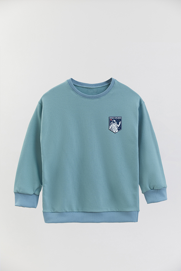 BUZO CREWNECK RUSTICO LITTLE ASTRONAUTS SPACE EXPLORER