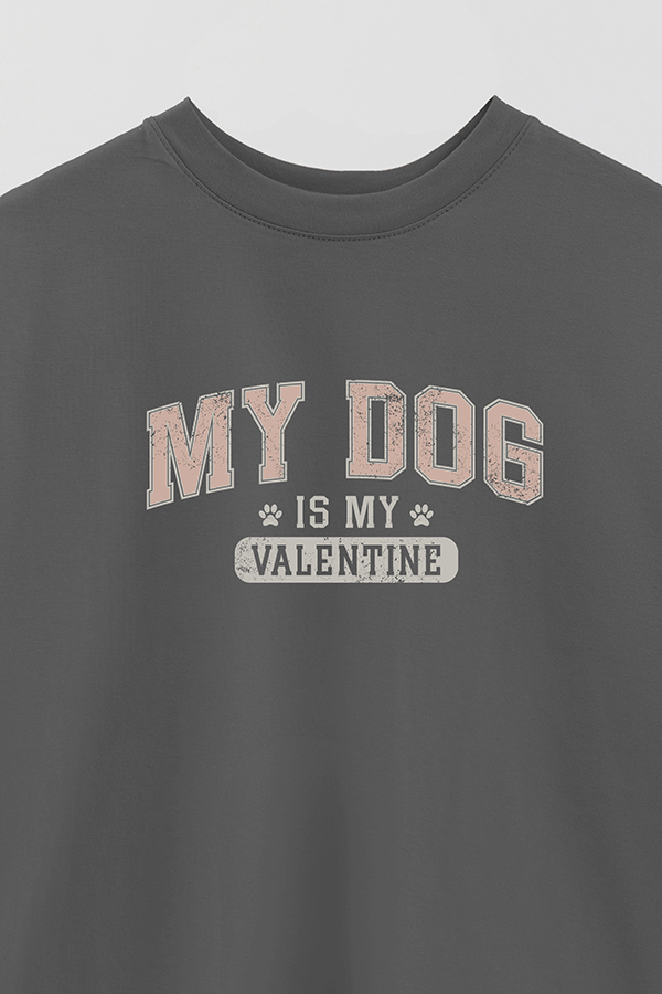 REMERA OVER MY VALENTINE MY DOG